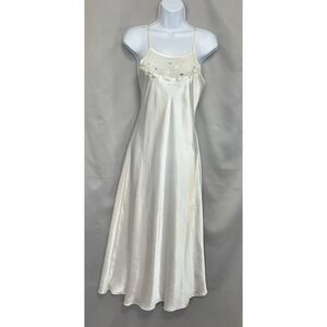 Vintage Intimo Amore Womens Slip Dress Small Coquette Embroidered Feminine Y2K